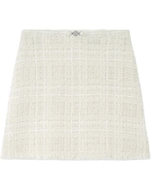 Versace Falda corta acampanada - Blanco
