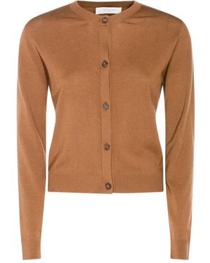 Zanone Fine-Knit Buttoned Cardigan - Brown