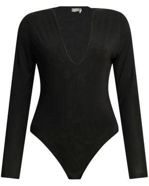 Zimmermann Body Con Scollo A V - Nero