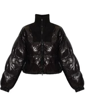 DIESEL High-Neck Puffer Jacket - Black