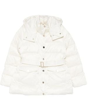 Liu Jo Belted Parka - White