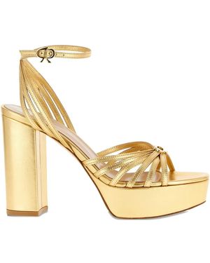 Gianvito Rossi Rita Platform Sandals - Metallic