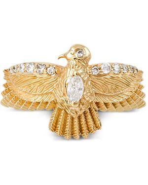 Jacquie Aiche 14Ct Small Thunderbird Diamond Ring - Metallic