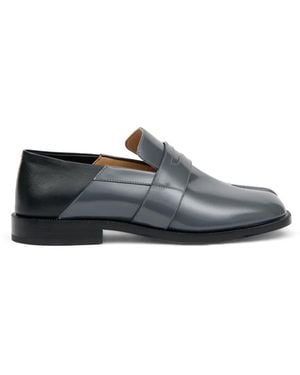 Maison Margiela Tabi Leather Loafers - Grey