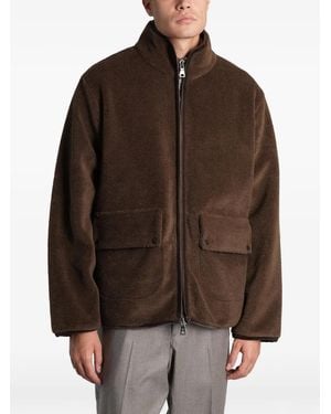 Ballantyne Flap-Pocket Fleece-Textured Jacket - Brown