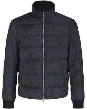 Etro Down Jacket - Blue