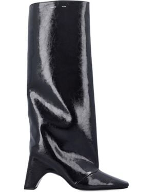 Coperni 90Mm Patent-Leather Boots - Blue