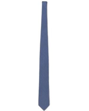 Ferragamo Gancini Silk Tie - Blue