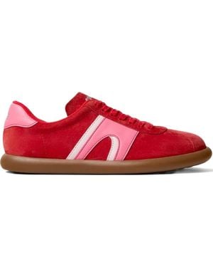 Camper Pelotas Soller Stripe Leather Sneakers - Red