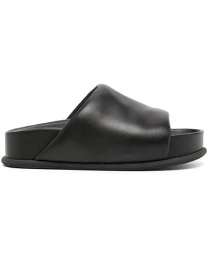 3.1 Phillip Lim Freida Pillow Platform Slides - Black
