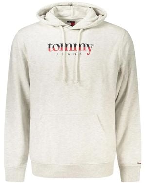 Tommy Hilfiger Crew Neck Hoodie Jumper - White
