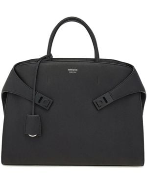 Ferragamo Hug ビジネスバッグ - ブラック