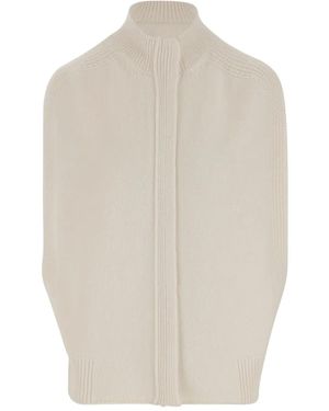 Sa Su Phi Cashmere Sleeveless Cardigan - ホワイト