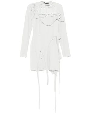 OTTOLINGER Mini Deconstructed Long-Sleeved Dress - White