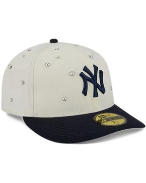 KTZ X Ny Yankees 59Fifty Pearl-Embellished Logo-Embroidered Baseball Cap - White