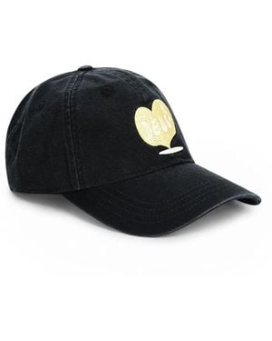 Deus Ex Machina Deep Cut Embroidered Cap - Black