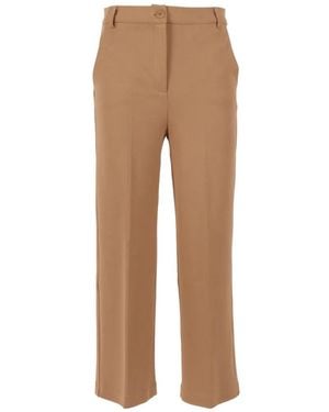 Weekend by Maxmara Tailored Straight Trousers - Natural