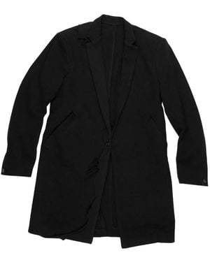 ALEXANDER DIGENOVA Veste Boutonnée À Revers Crantés - Black