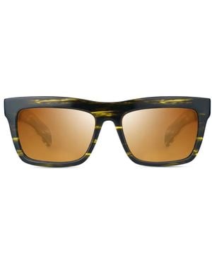 Bugatti Tortoiseshell-Effect Rectangle-Frame Sunglasses - Brown