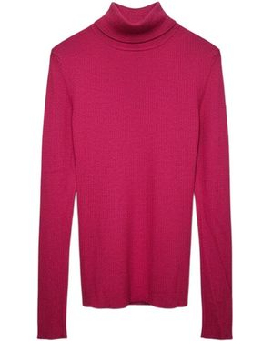 Tom Ford Jersey Con Cuello Alto - Rosa
