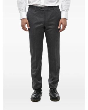 Corneliani Pinstripe-Pattern Trousers - Grey