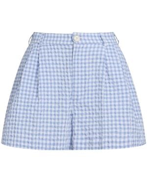 Marni Check-Print Shorts - Blue