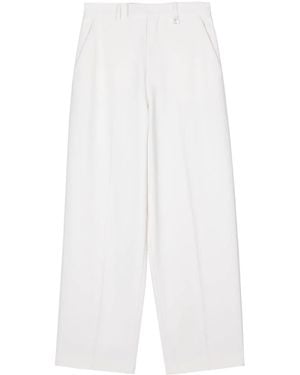 GIUSEPPE DI MORABITO Logo-Plaque Pants - White