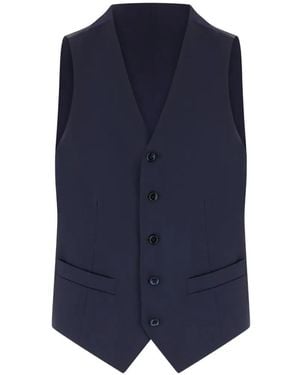 Corneliani Single-Breasted V-Neck Waistcoat - Blue