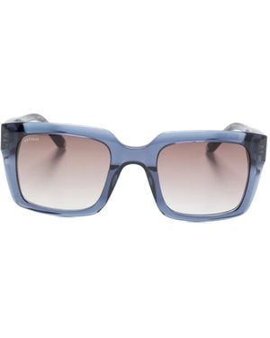 Aspinal of London Sonnenbrille Mit Eckigem Gestell - Blau