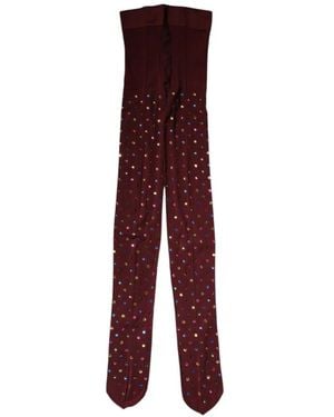 Dolce & Gabbana Legging Verfraaid Met Stras - Paars