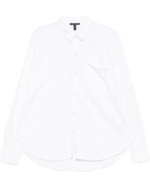 Eileen Fisher Organic cotton terry classic collar shirt - Weiß