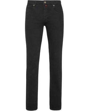 Billionaire Low-Rise Straight-Leg Jeans - Black