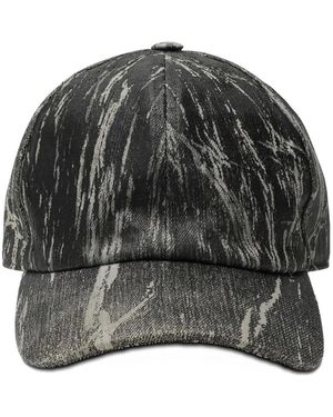 Rick Owens Vintage Waxed Fabric Hat With Adjustable Closure - Grey