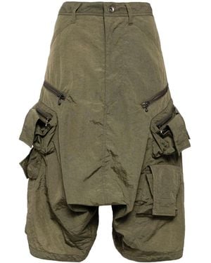 Julius Bermudas cargo de tiro caído - Verde