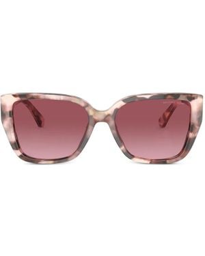 Michael Kors Geometric-Frame Sunglasses - Pink