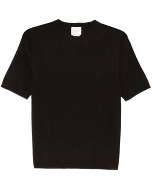 Alysi T-Shirt Met Halve Mouwen - Zwart