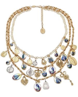 Dolce & Gabbana 18K Sicily Necklace - White