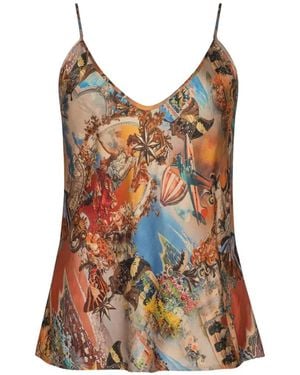 L'Agence Lexi V-Neck Top - Brown