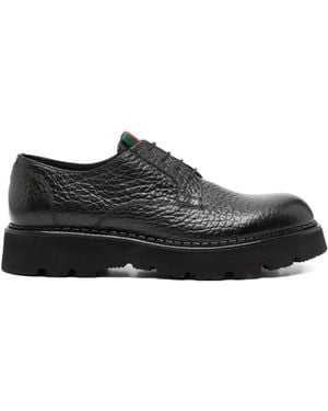 JOHN HARRISON Pebbled-Effect Derby Shoes - Black