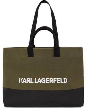 Karl Lagerfeld K/Essential Shopper Met Logo - Zwart