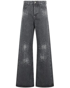 Philipp Plein Stud-Embellished Jeans - Grey