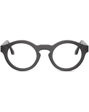 Giorgio Armani Lunettes De Vue À Monture Ronde - Black