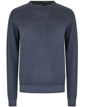 AROVESCIO Pull À Encolure Ras Du Cou - Blue