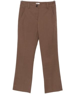 Brunello Cucinelli Belt-Loops Pants - Brown