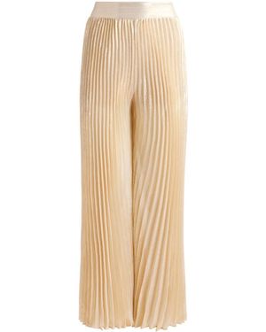 Alice + Olivia Rosalie Palazzo Trousers - Natural