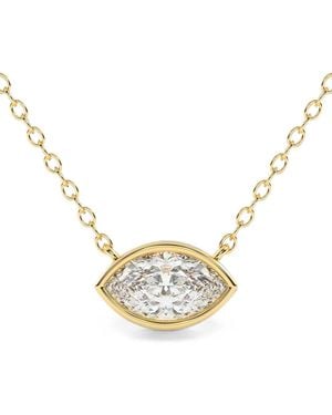 Diamond Essentials Spring-Ring-Fastening Diamond Necklace - Metallic