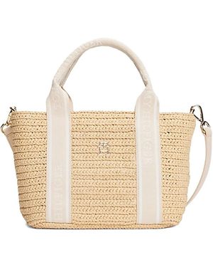 Tommy Hilfiger Mini Spring Logo Tote Bag - White