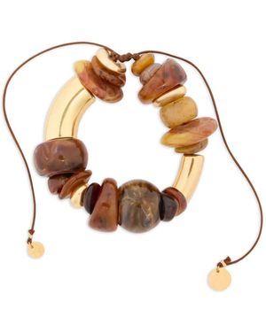 DSquared² Sliding-Knot Beaded Anklet - Metallic