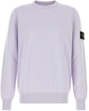 Stone Island Cotton Crew-Neck Sweatshirt - Blue