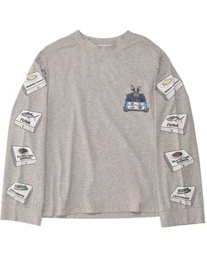 Natasha Zinko T-Shirt À Patch Logo - Gris